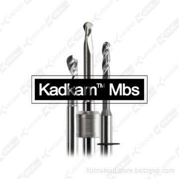 Kadkam Mbs dental milling burs for CAD/CAM milling disc zirconia blank milling cutters